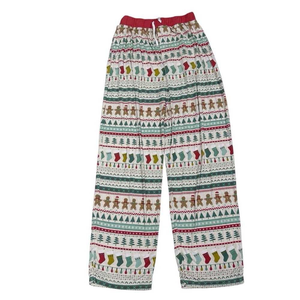 Little Sleepies Women's Medium Pajama‎ Pants Fair Isle Christmas Gingerbread